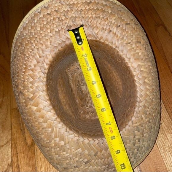Natural straw western hat - Picture 7 of 8